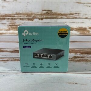 TP Link TL SG105 5 Port Gigabit Desktop Switch New Sealed